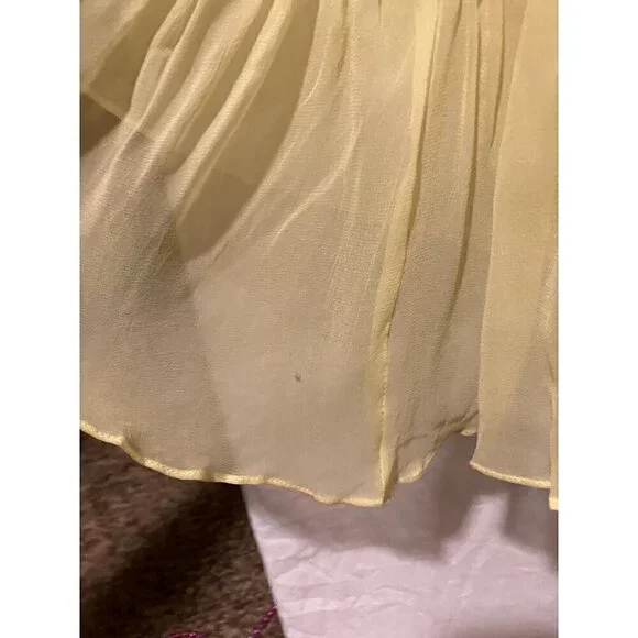 Vintage Formal Halter Dress S Maxi Removable Capelet Peplum Prom Wedding Easter - Picture 9 of 9